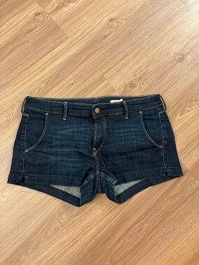 H&M Dark Indigo Denim Cutoff Shorts